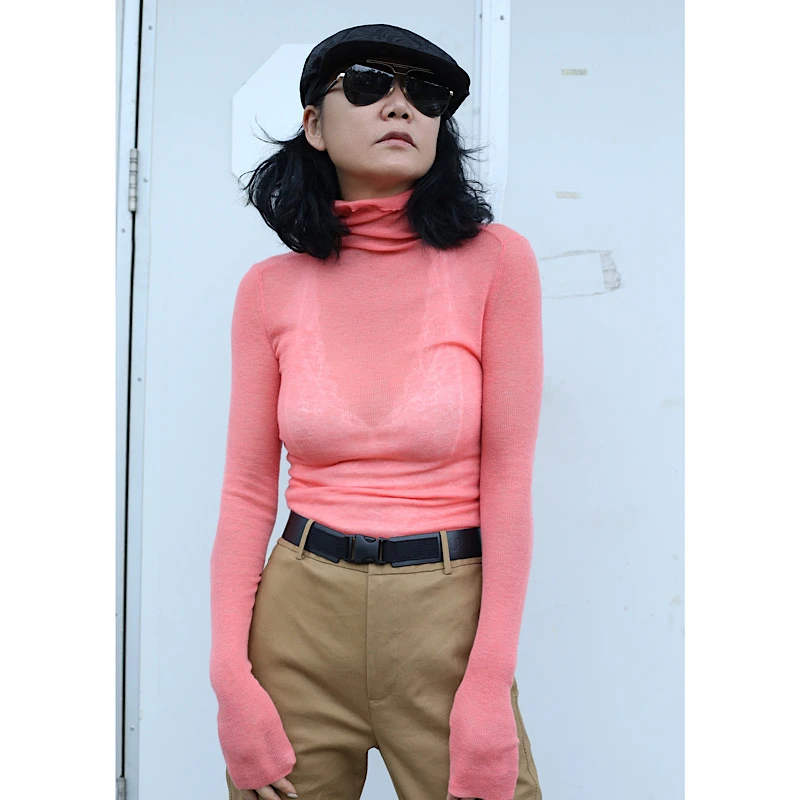 UP 秋冬纯色保暖圆领长袖针织衫秋日二重奏水溶毛衫 Z2030ST32Z