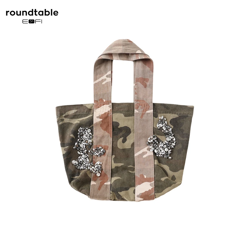 （新款）重工钉钻迷彩大挎包FFW8206194