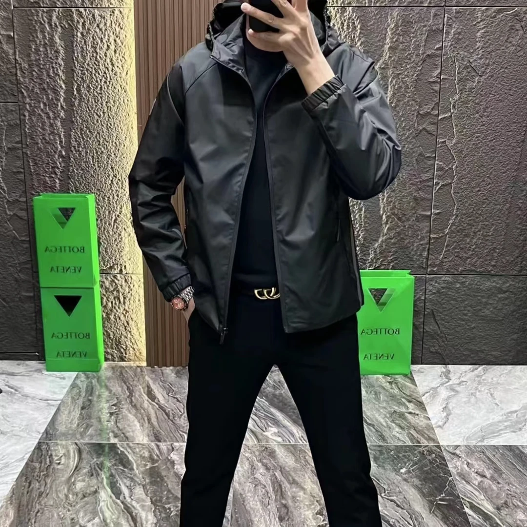 高端欧货男装早春新款数码后背打孔工艺夹克外套6662#高能感