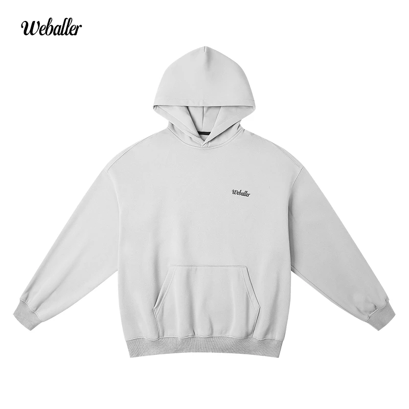 WEBALLER加绒连帽卫衣美式投篮帽衫篮球运动舒适长袖