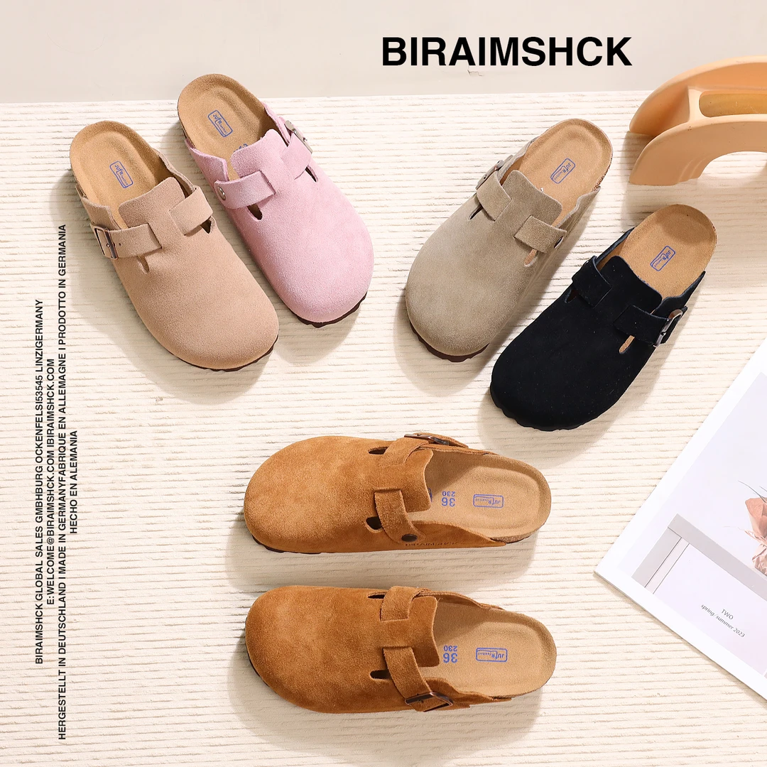 勃肯鞋情侣款秋季半托包跟时尚软底软木包头外穿拖鞋888舒适时尚