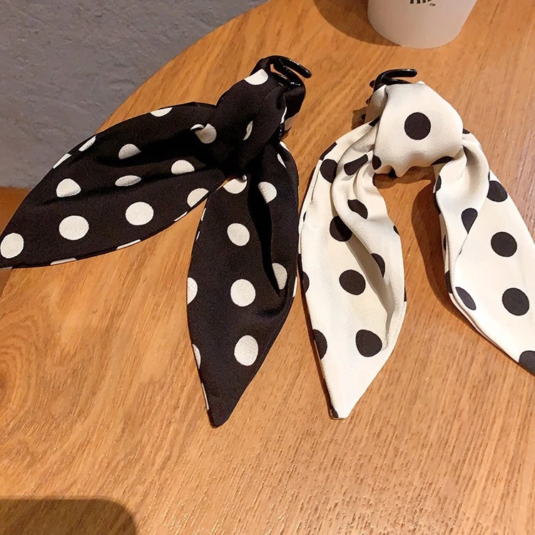 玫瑰的故事同款波点马尾抓夹蝴蝶结发夹鲨鱼夹兔耳朵发夹