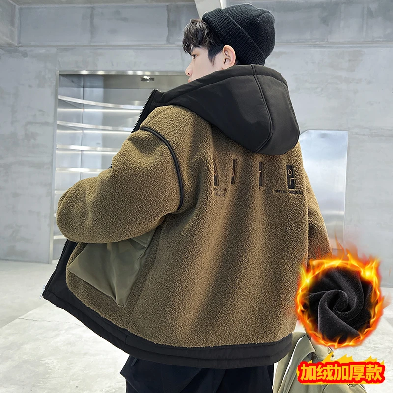 男童冬装羊羔绒外套新款加绒加厚冬季秋冬款潮【淘气】JR3017