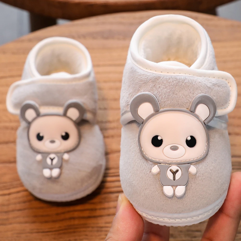 婴儿棉鞋冬季加厚保暖步前鞋0-1岁男女宝宝鞋子软底学步鞋新生儿