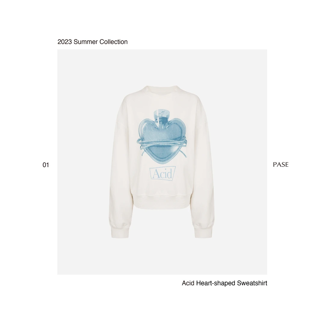 54｜春夏｜PASE Acid Heart-shaped Sweatshirt卫衣