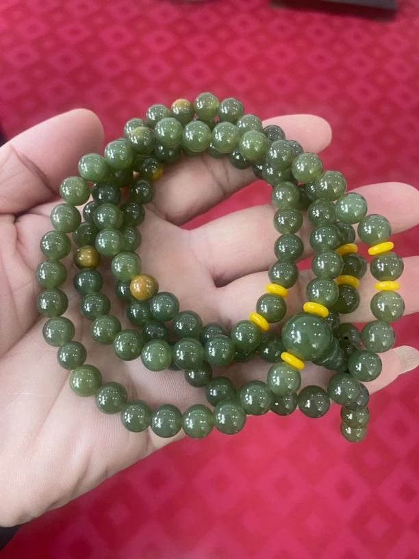 析木河磨玉108粒