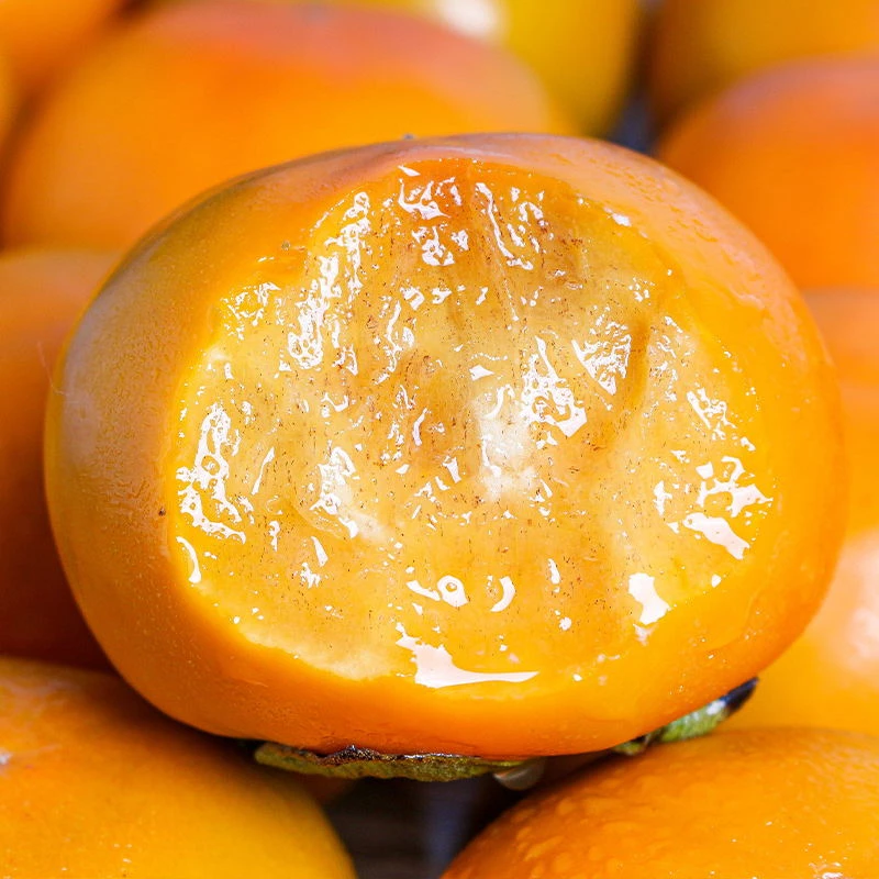 【树熟直接吃】陕西黄金巧克力脆柿子阳丰新鲜现摘产地直发不涩