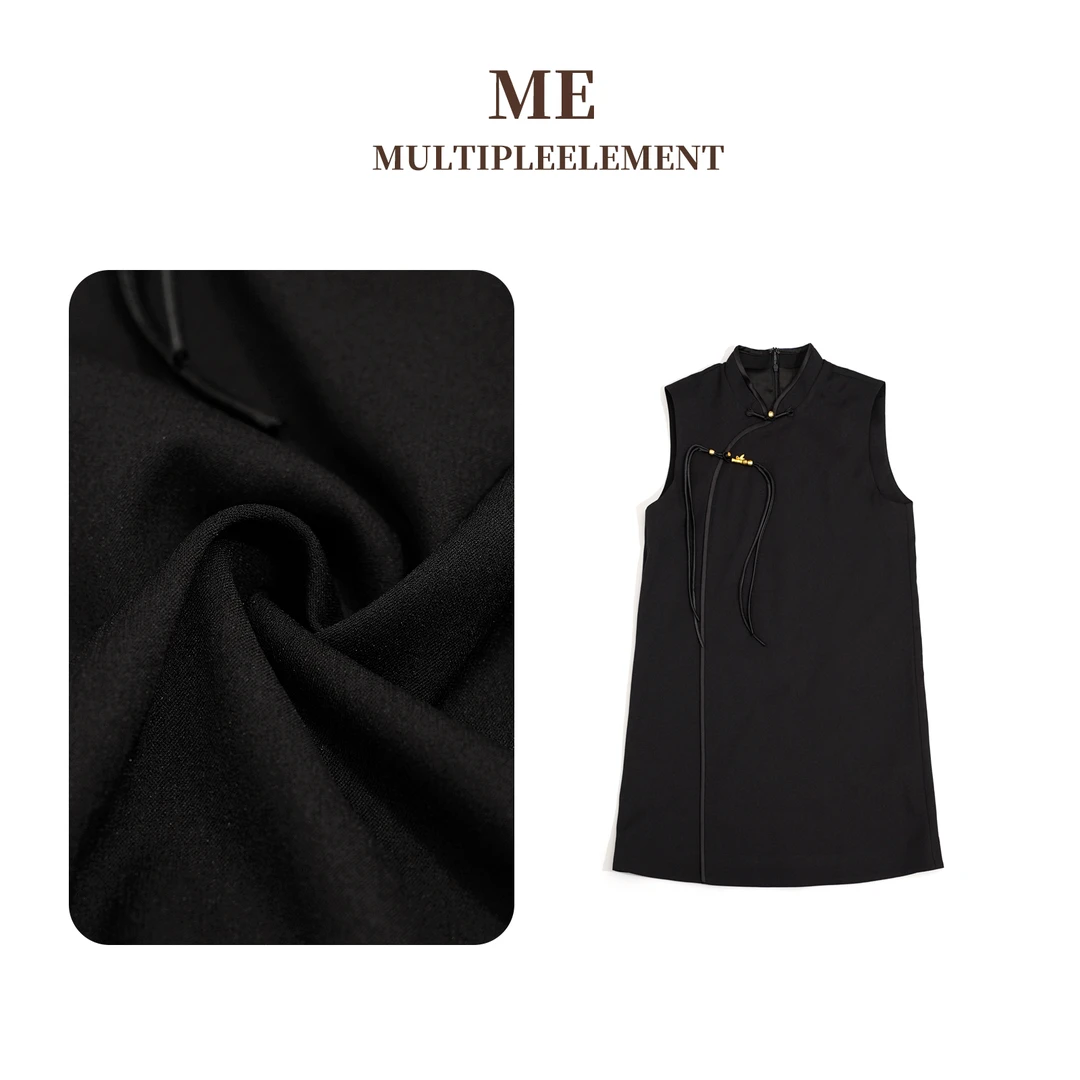 设计师原创夏季通勤时尚轻奢国风连衣裙高级显瘦气质长裙ME542018