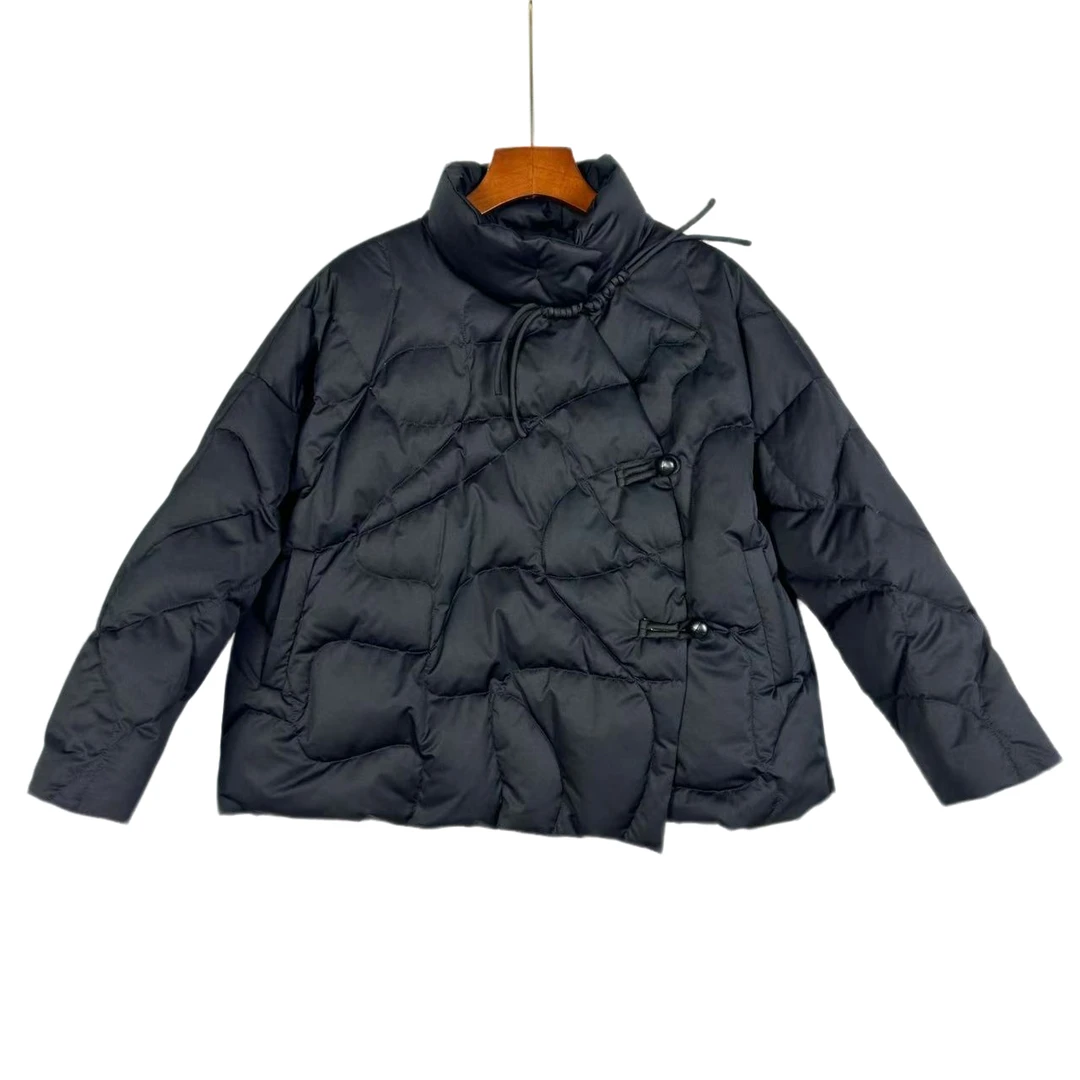 朱总原创设计绒羽轻裳J931时尚中式鹅绒服