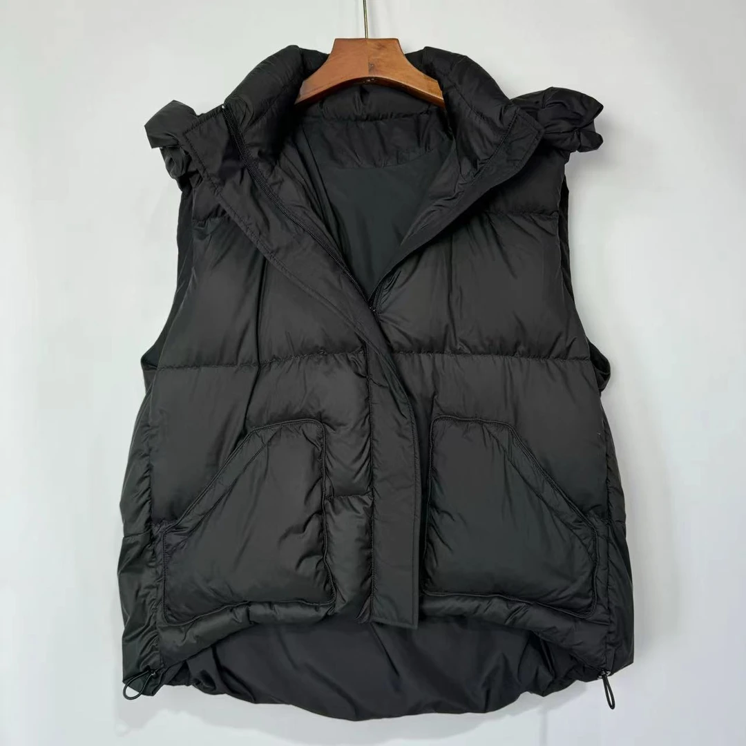 2023314火山岩鹅绒马甲90白鹅绒