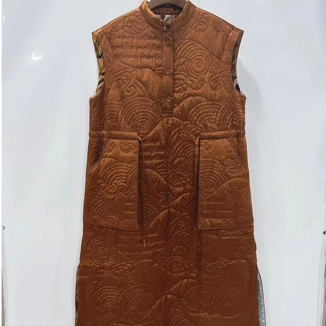 朱总原创LYJ083新款无袖连衣裙