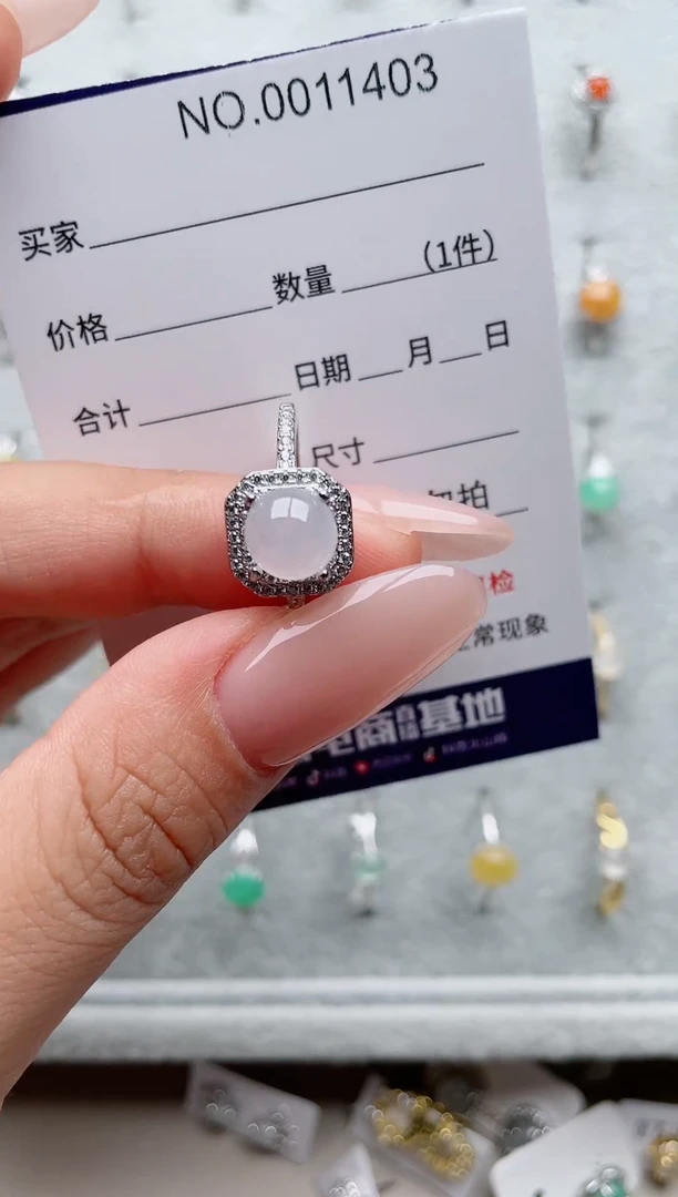 【闪购商品】翡翠戒指银S925镶嵌·