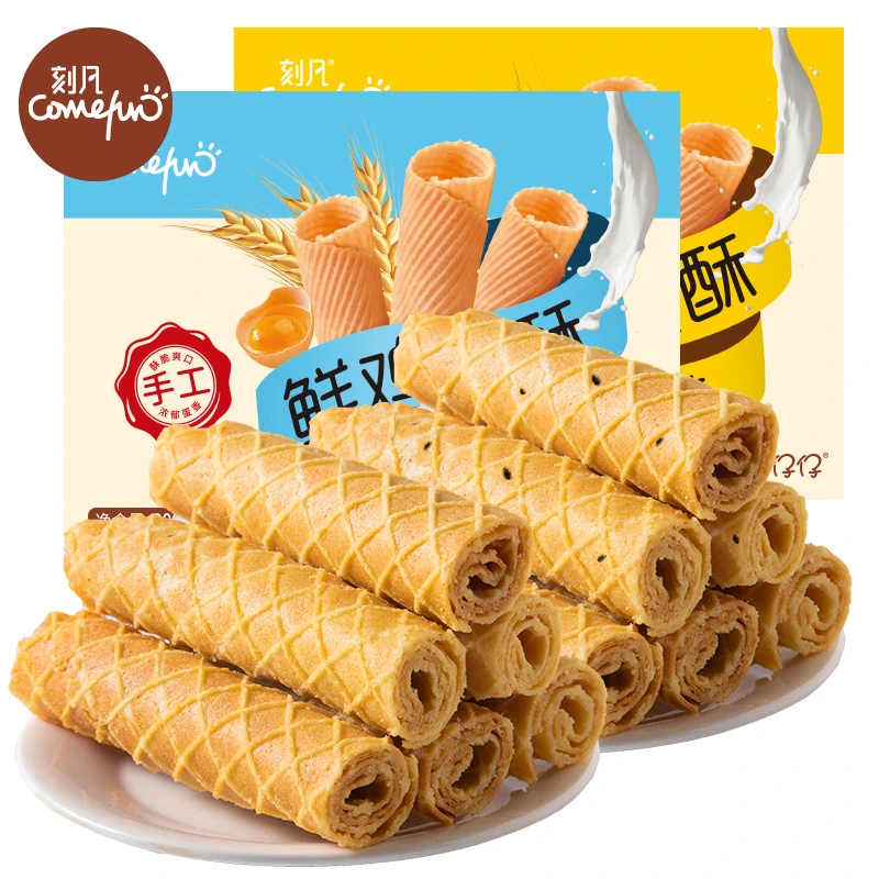 刻/凡传统鲜鸡蛋酥206g/箱老式鸡蛋卷饼干小吃休闲零食品