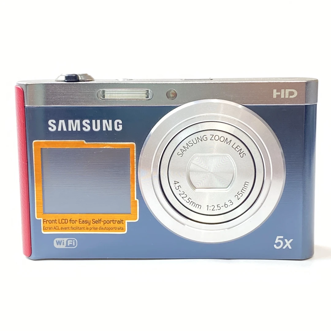 95新 Samsung/三星 dv300蓝红拼色1600w像素5x光变ccd数码相机