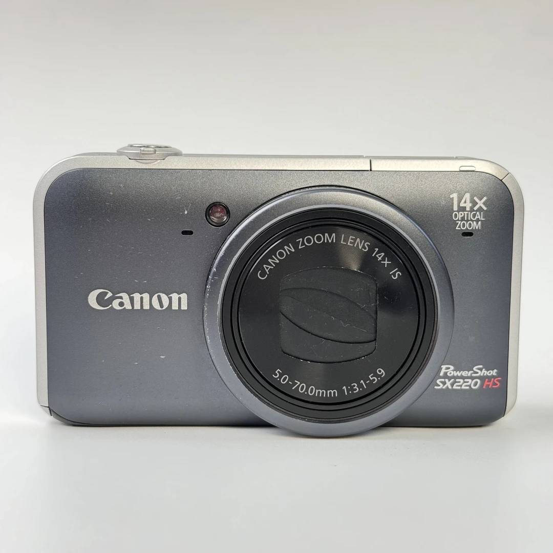 95新 Canon/佳能 sx220灰色福利款1210w像素14x变焦ccd数码相机
