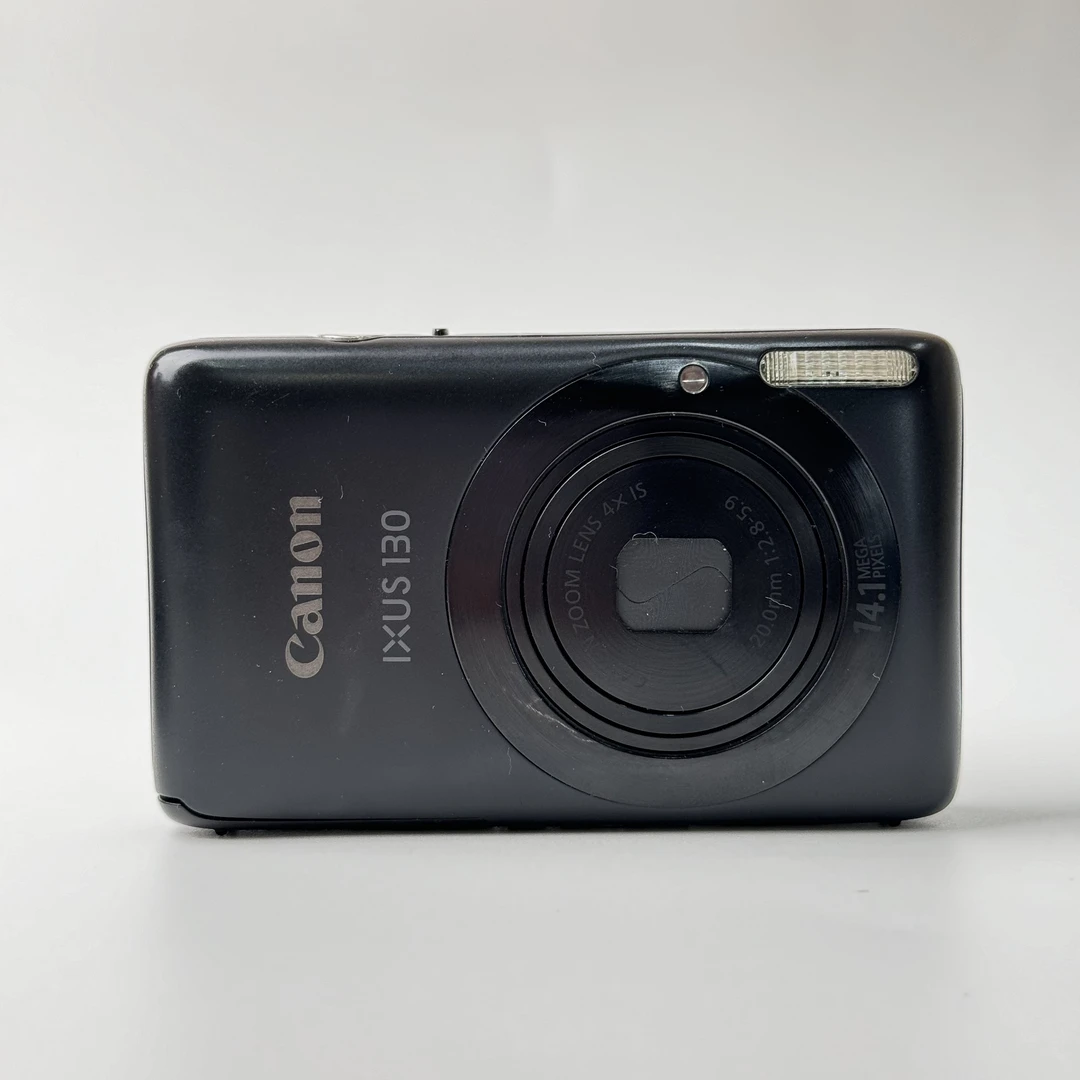 95新 Canon/佳能 ixus130机皇黑色1410w像素4x变焦ccd数码相机