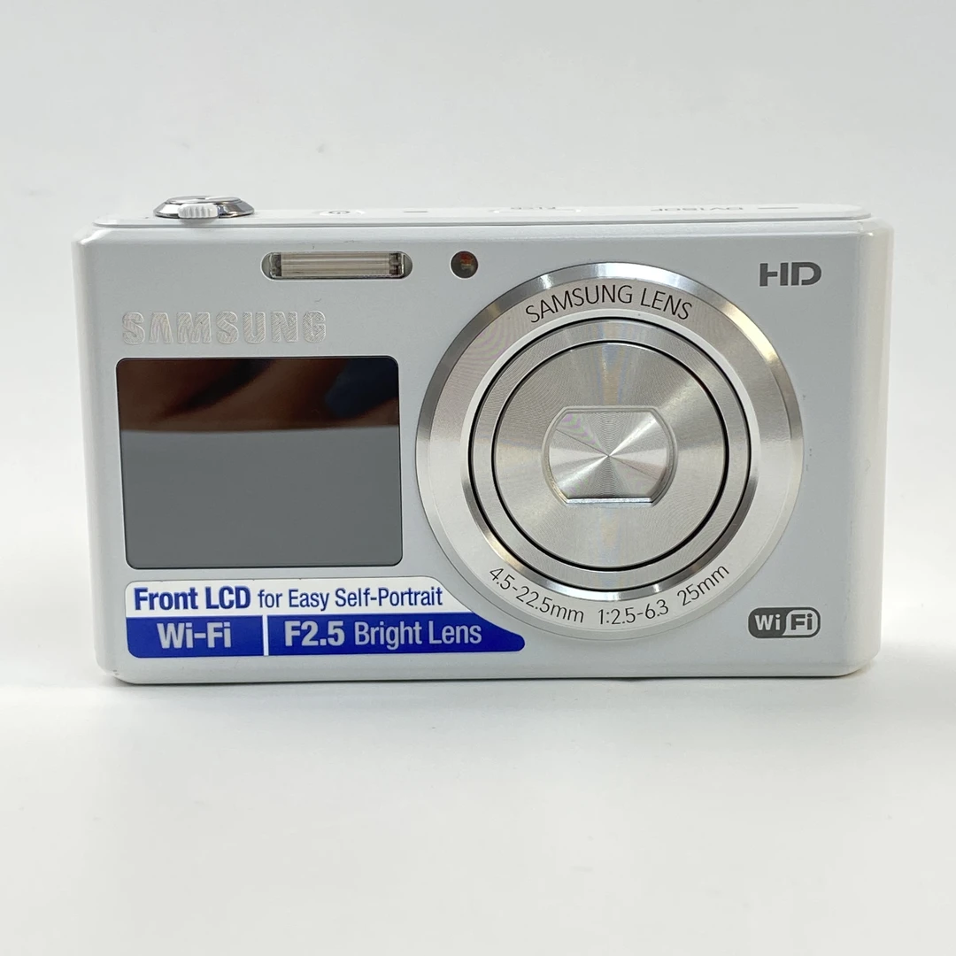 95新 Samsung/三星 dv150白色自拍款1610w像素5x光变ccd数码相机