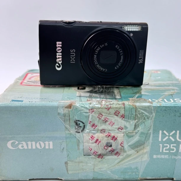 95新 Canon/佳能 ixus125原盒实况1600w像素5倍变焦ccd数码相机