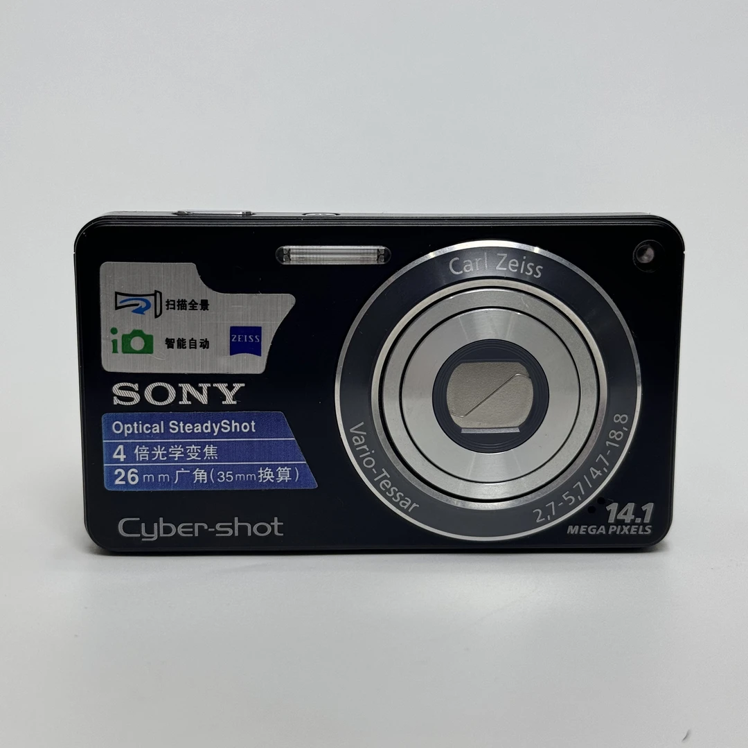 95新 Sony/索尼 w350爆款黑色1410w像素4x光变ccd数码相机