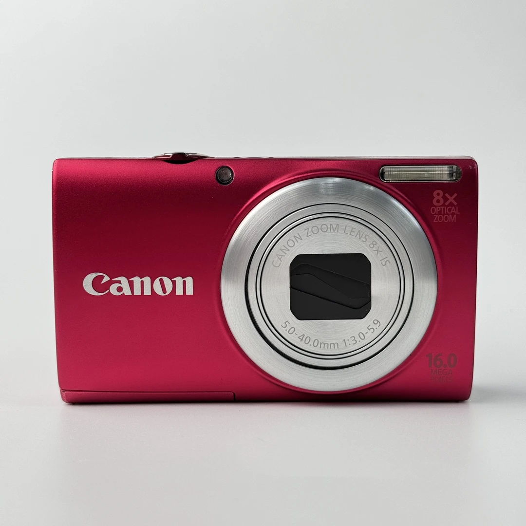 95新 Canon/佳能 a4000红色1600w像素8倍变焦ccd数码相机