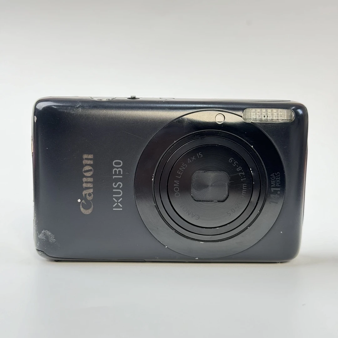 95新 Canon/佳能 ixus130机皇黑色1410w像素4x光变ccd数码相机