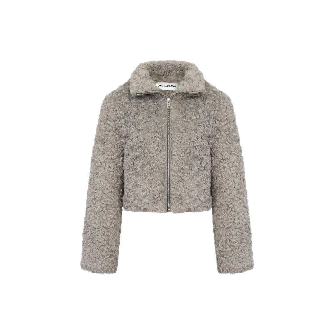 ANN ANDELMAN【商场同款新品】毛毛气质轻奢短款时尚休闲简约外套