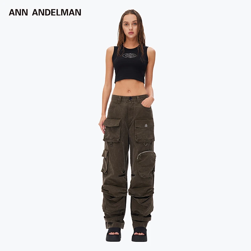 ANN ANDELMAN【精选五折】25春夏多口袋工装裤休闲宽松长裤