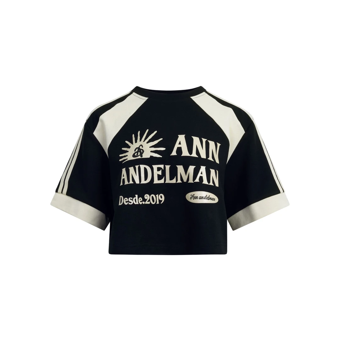 ANN ANDELMAN【商场同款新品】25春夏休闲运动潮流印花圆领短裤T恤