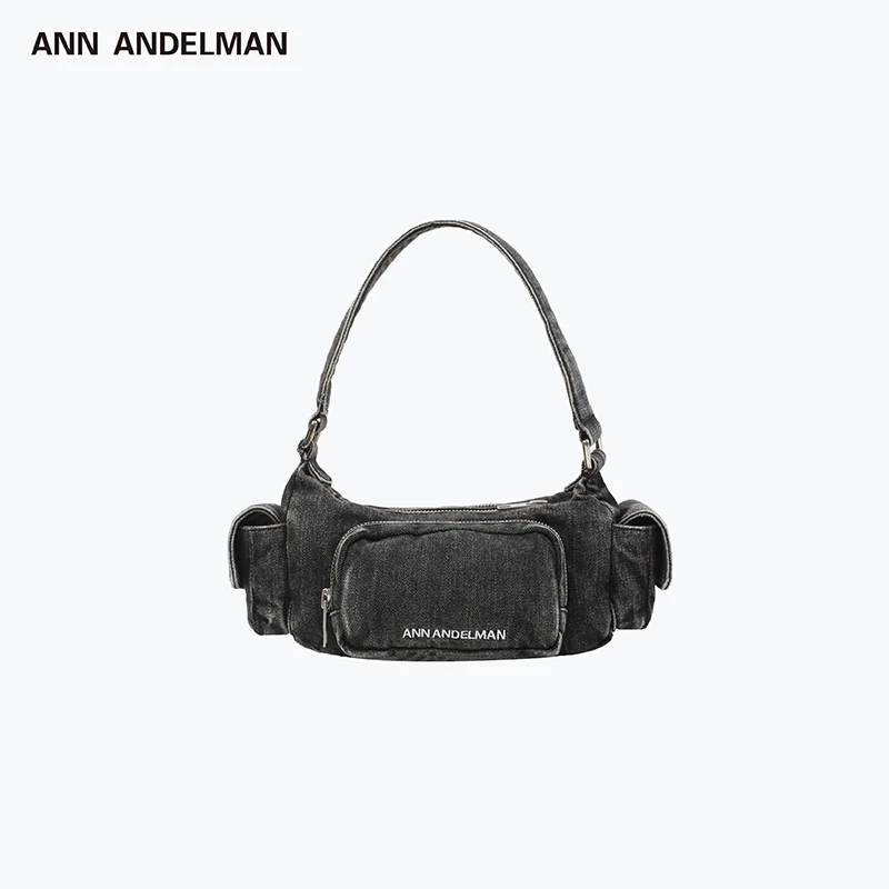 ANN ANDELMAN【商场同款新品】25新款牛仔设计工装风单肩包
