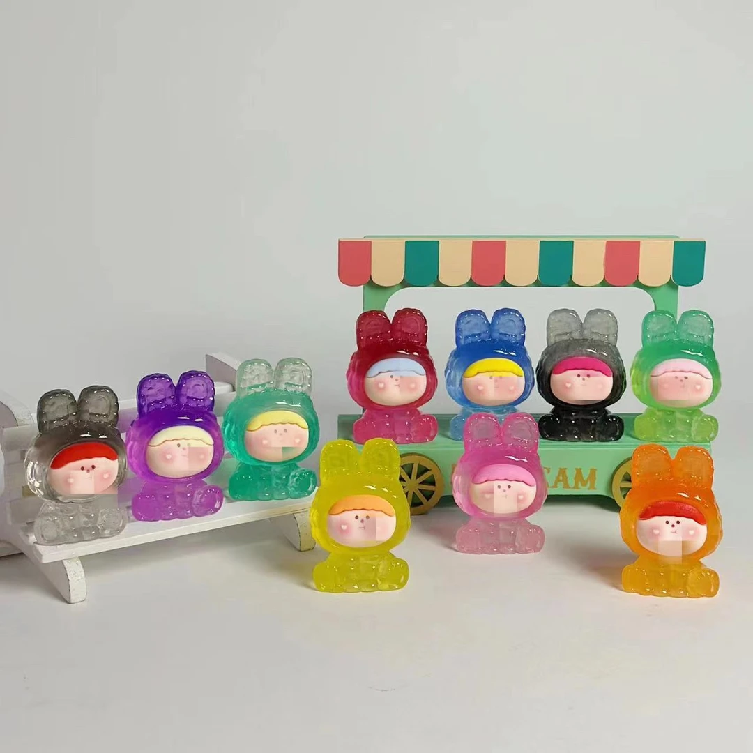 【奶豆包】潮流夜光可爱兔子莉莉丝树脂潮玩diy