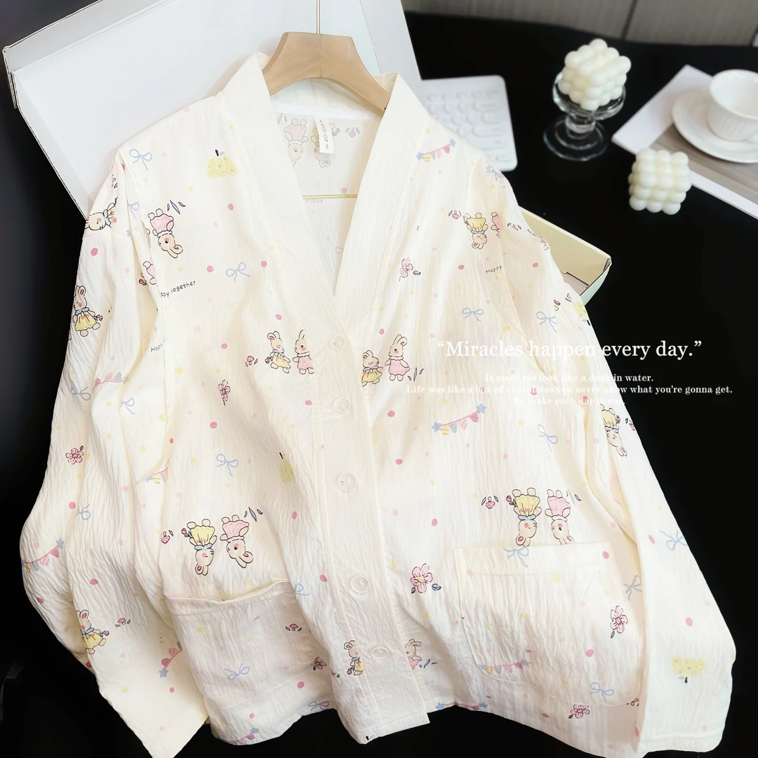 【云朵棉带胸垫】纯棉月子服怀孕期待产服孕妇睡衣哺乳睡衣