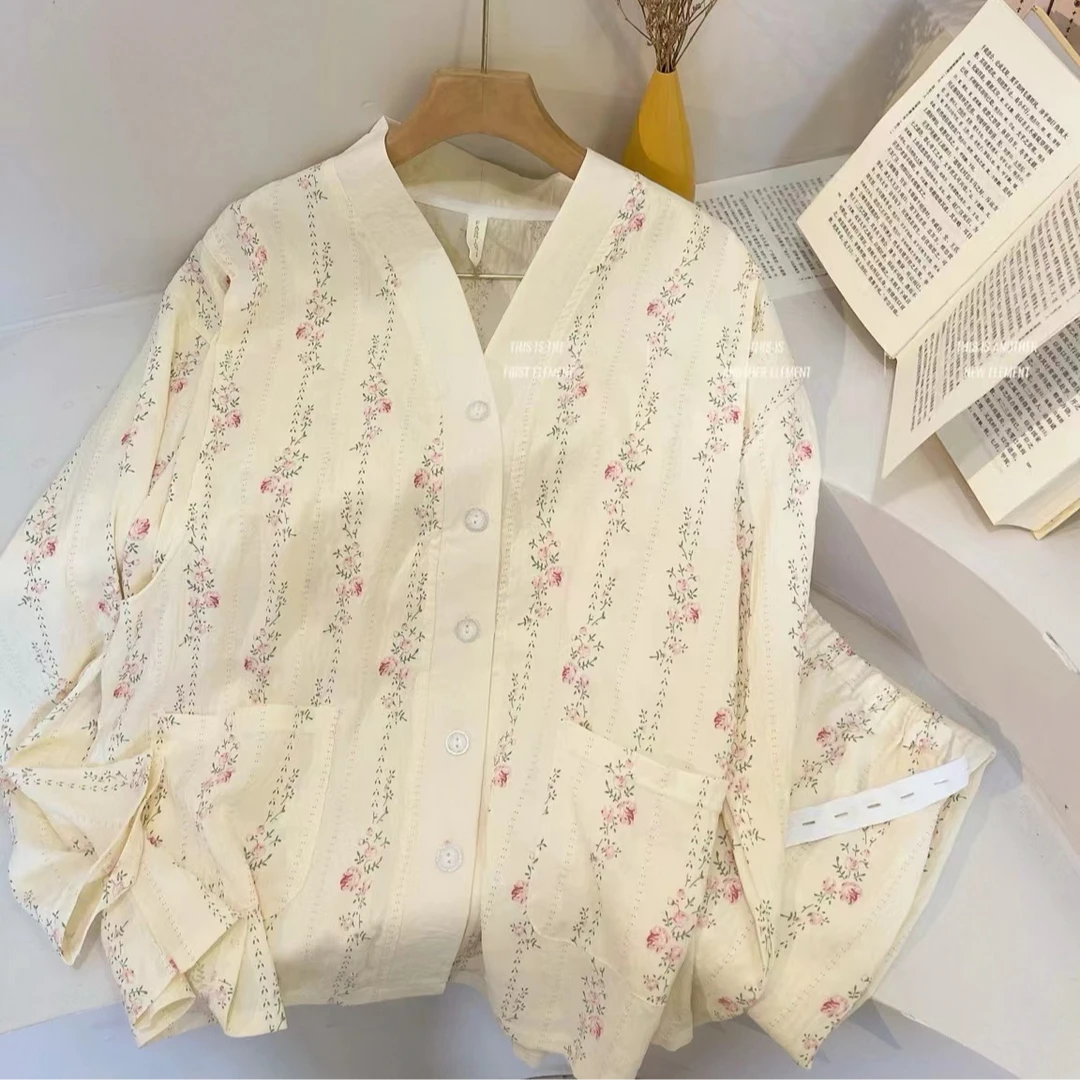 【云朵棉带胸垫】孕妇月子服家居服怀孕期待产睡衣哺乳产后孕期睡衣