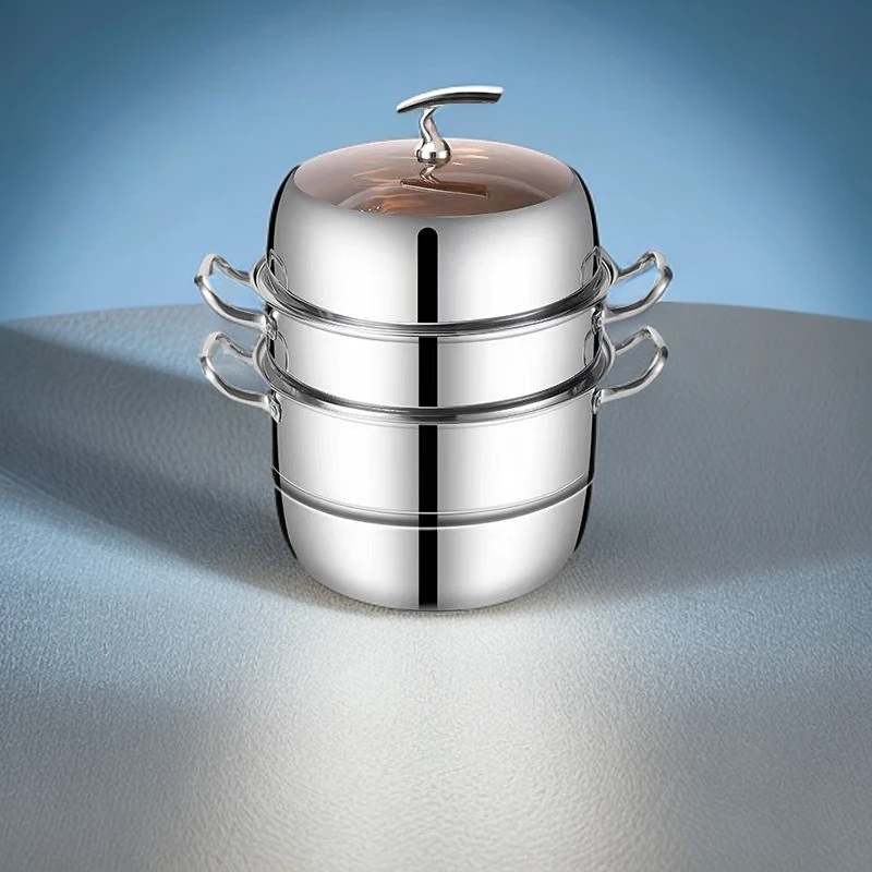 《老板专属》金壕森316L不锈钢三层蒸锅约30cm