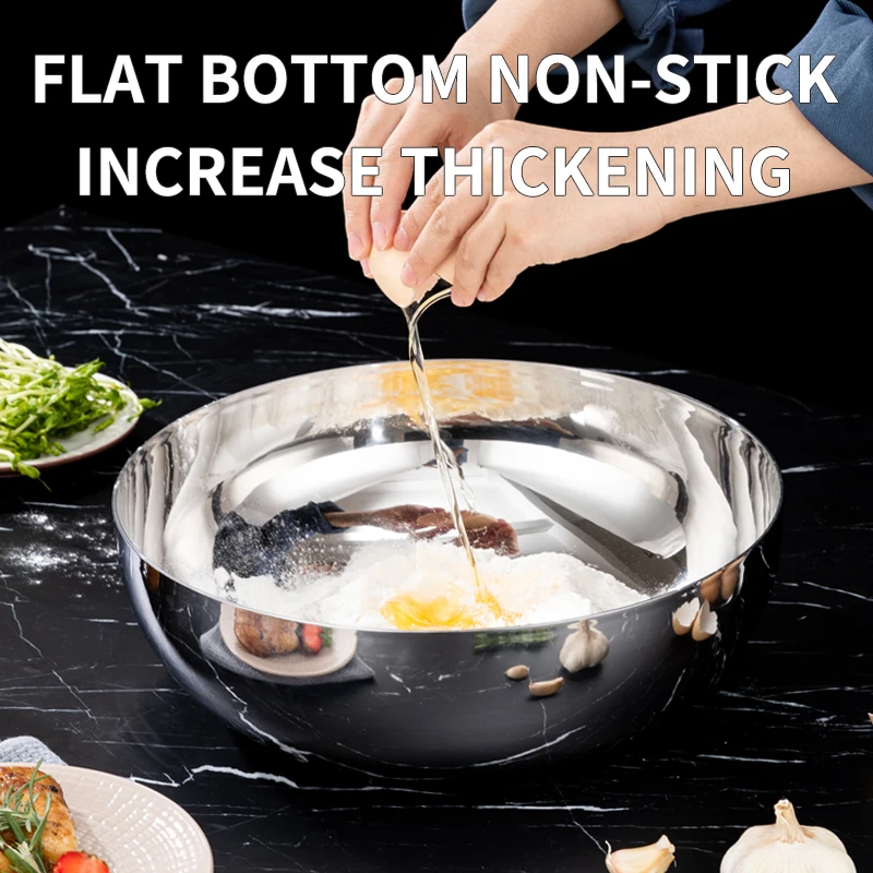 《老板专属》金壕森皇冠316L不锈钢和面盆加深洗菜发面约32cm