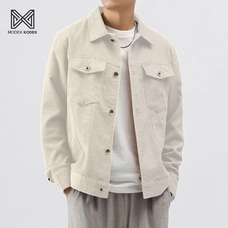 MODEK KODEK秋冬款外套男休闲工装夹克宽松棒球服男生加绒牛仔衣