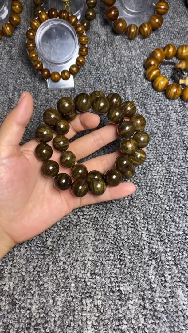 【闪购商品】阴沉木手串/手链1.5玻璃底闪电水波纹150