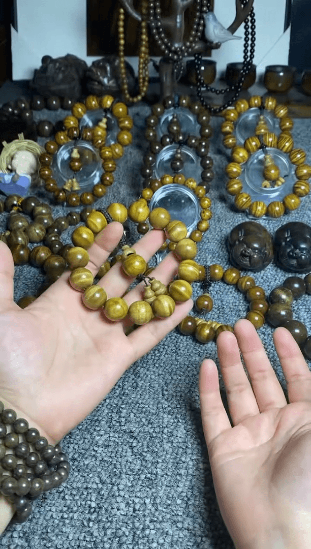 【闪购商品】金丝楠手串/手链1.5带水波纹128