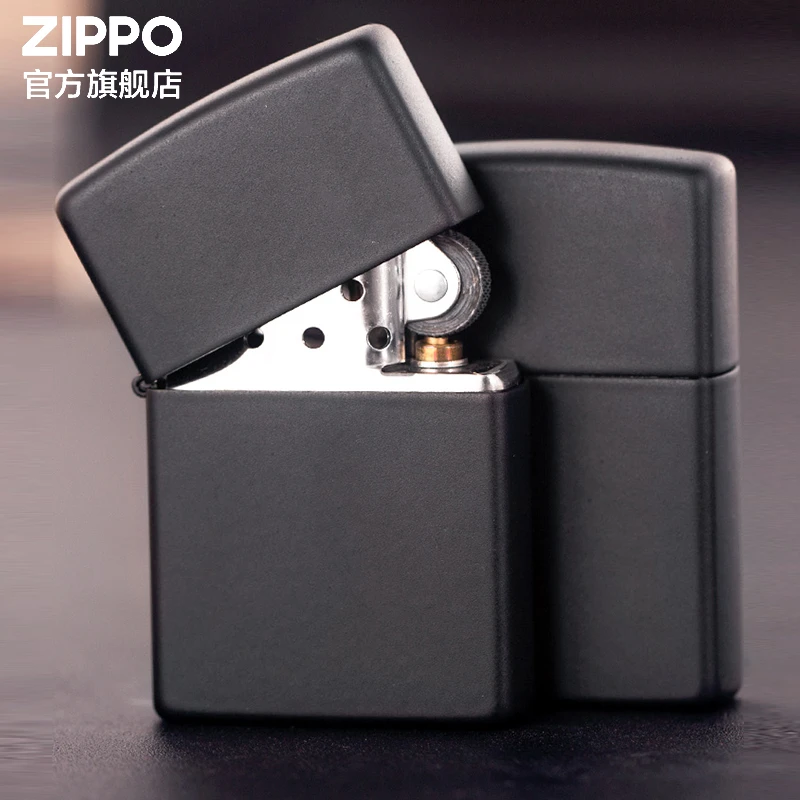《会员活动》ZIPPO打火机正版海蓝哑漆/黑哑漆/红哑漆商标简约