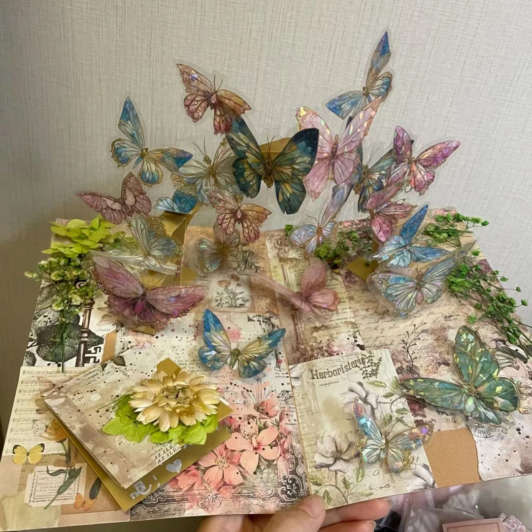 手工diy生日礼物女生闺蜜送女朋友走心男自制蝴蝶元素立体书情侣