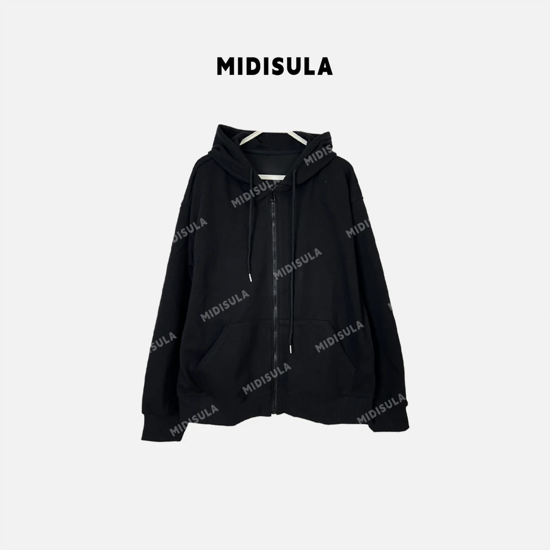 【H.MDSL】男女情侣宽松运动休闲上衣帽抽绳连帽纯棉卫衣#1484男士