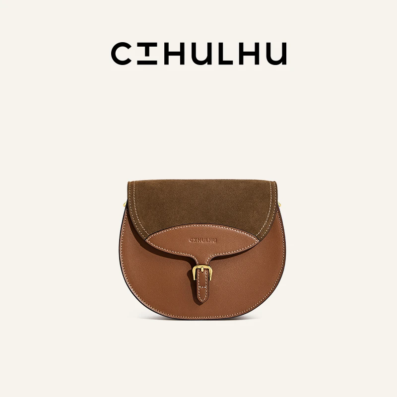 CTHULHU【字母马鞍包】CT309B069轻奢时尚休闲百搭单肩肩包CC