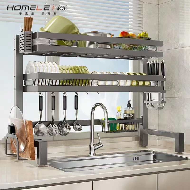 西藏包邮厨房置物架碗碟收纳架碗柜筷子洗碗池沥水碗盘水槽沥水架