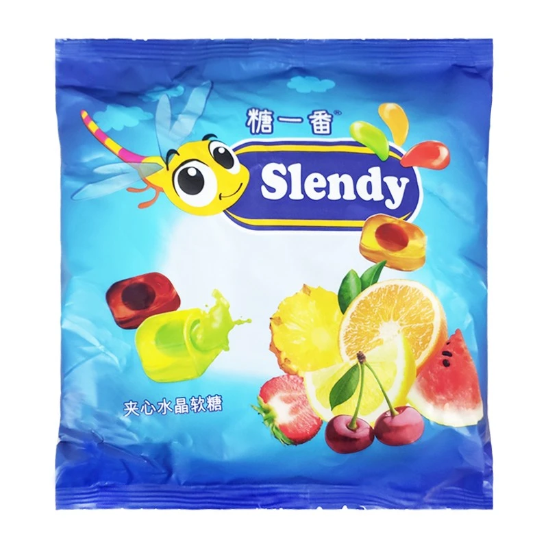 KDV糖一番小蜻蜓软糖进口食品爆浆夹心Q弹混合装休闲零食软糖夹心