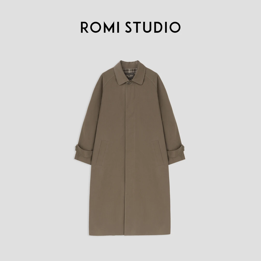ROMI STUDIO“优雅重现”100%棉挺括不易皱廓形风衣外套23AWW729
