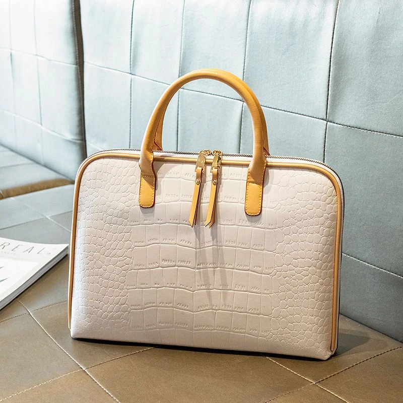 电脑包女手提适用苹果联想小米笔记本15.6寸14寸多用简约文艺时尚