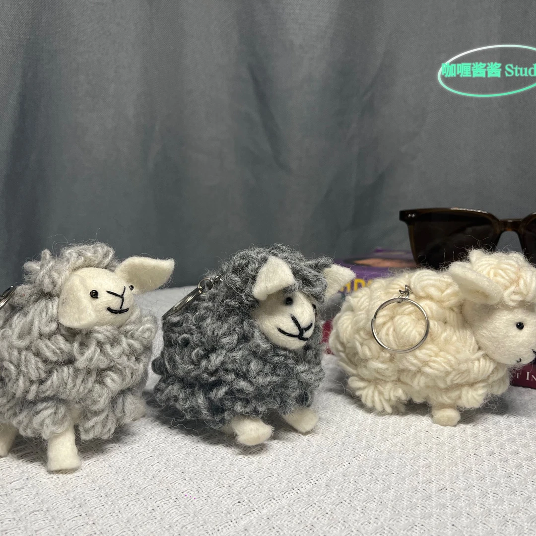 3 咖喱酱酱Studio 尼泊尔进口羊毛毡斜挎包和摆件