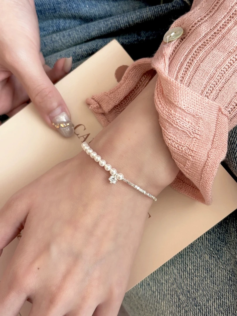 925银手链 Ben.S本饰 碎银子珠珠手链女闺蜜2024年新款轻奢A301