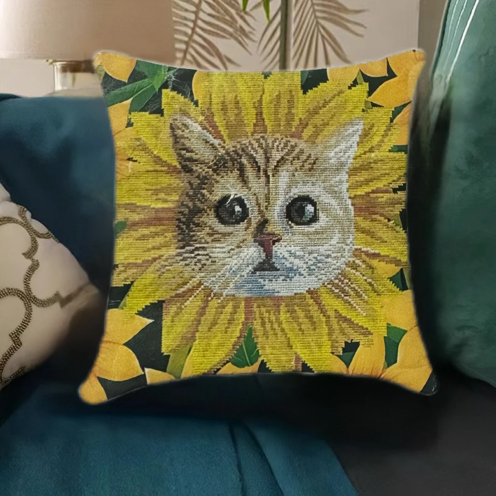 包邮非满钻点钻抱枕套款不含枕芯带工具客厅沙发卧室卡通可爱手工