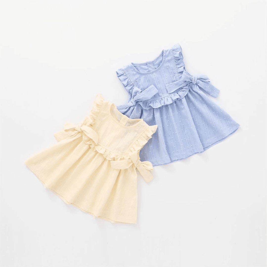 夏季2024韩版女童花边裙子夏装儿童洋气百搭连衣裙童装