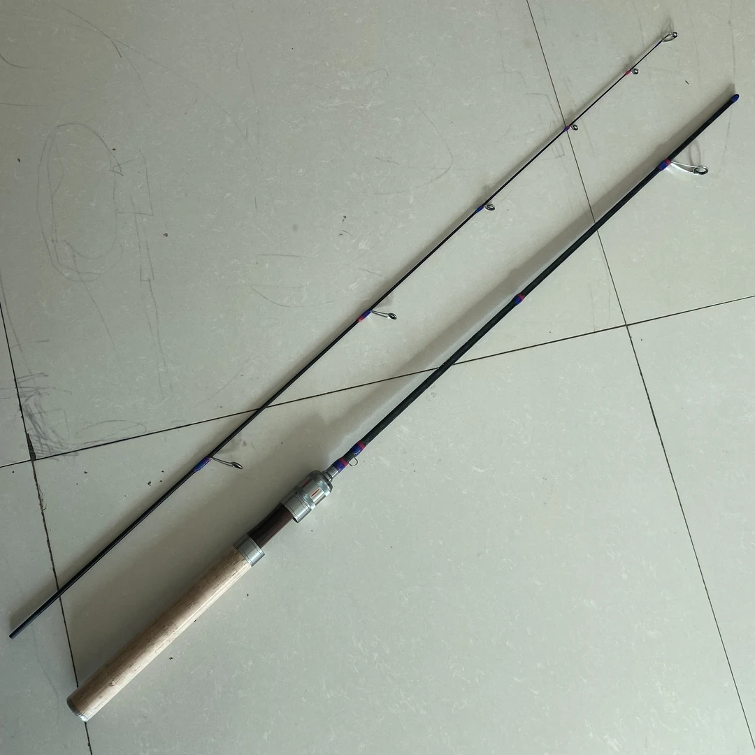 L硬度高碳彩线路滑竿加长软木握把设计 竿身交叉碳带（只有直柄）